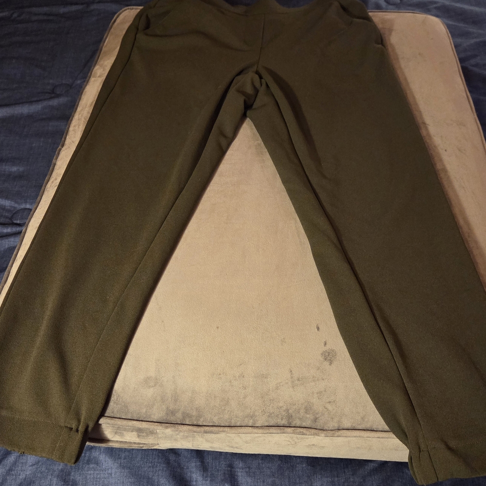 LOFT Olive Green Chinos Straight Leg Pants
